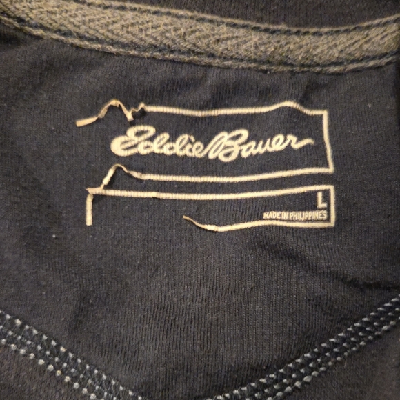 Eddie Bauer Men's Brown Zip-Up Sweater - Picture 4 of 4